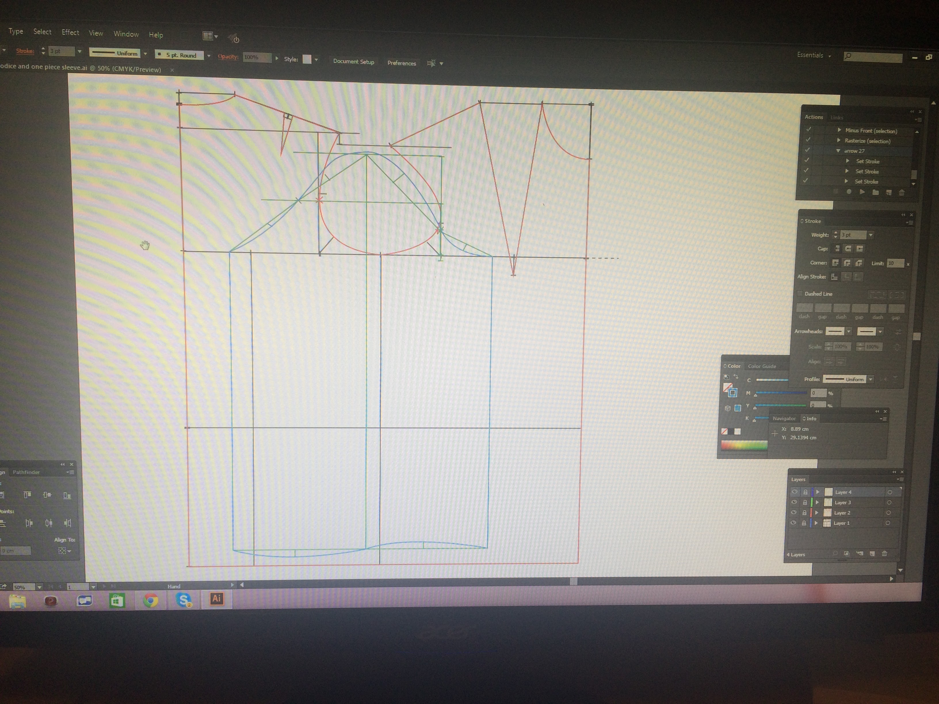 CAD pattern drafting