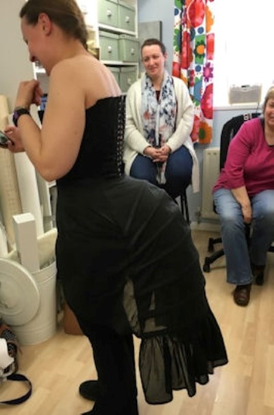 Corset and Bustle fitting