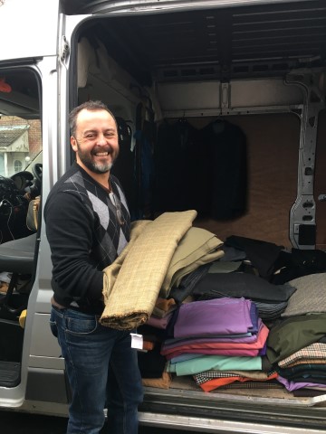 John with fabric